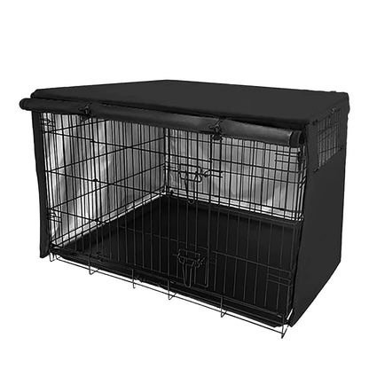 Black wire dog crate cover
