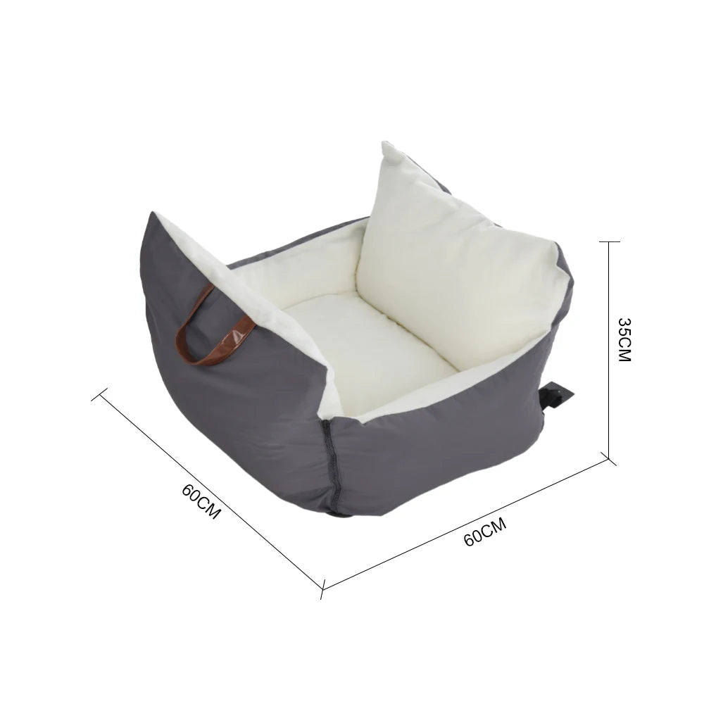 Travel car seat bed dimensions: 60 x 60 x 35cm